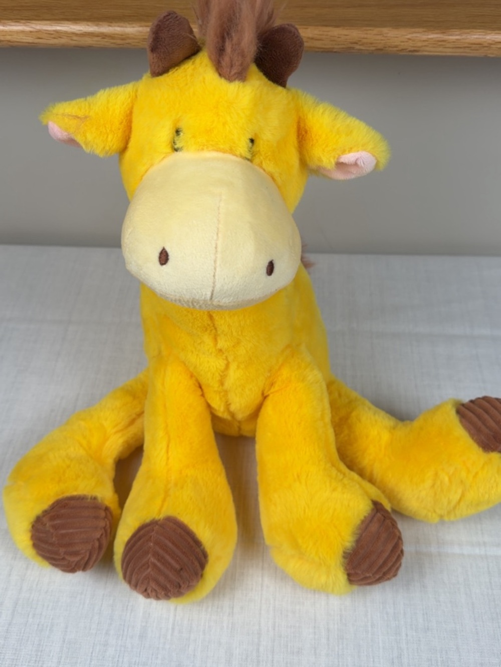 Giggle Scape Yellow Plush Giraffe Stuffed Animal - Soft Kids Toy